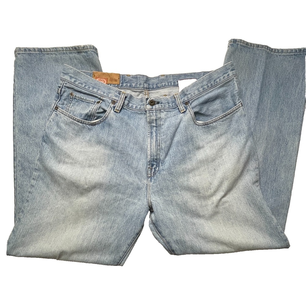 Gap 1969 Jeans Mens 40x32 Easy Fit Light Wash Straight Leg Denim Relaxed Bootcut